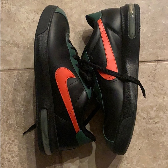 Custom University Of Miami Nikes - Picture 2 of 5